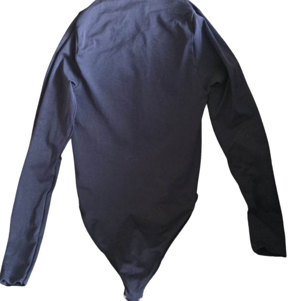 SKIMS Essential Turtleneck LONG Sleeve Bodysuit ONYX S/M - Picture 3 of 5
